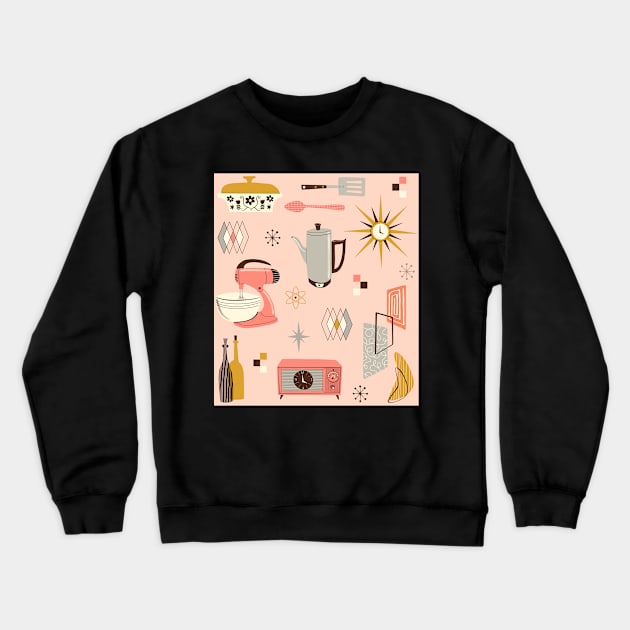 Atomic Kitchen Crewneck Sweatshirt by Ruby Ritz